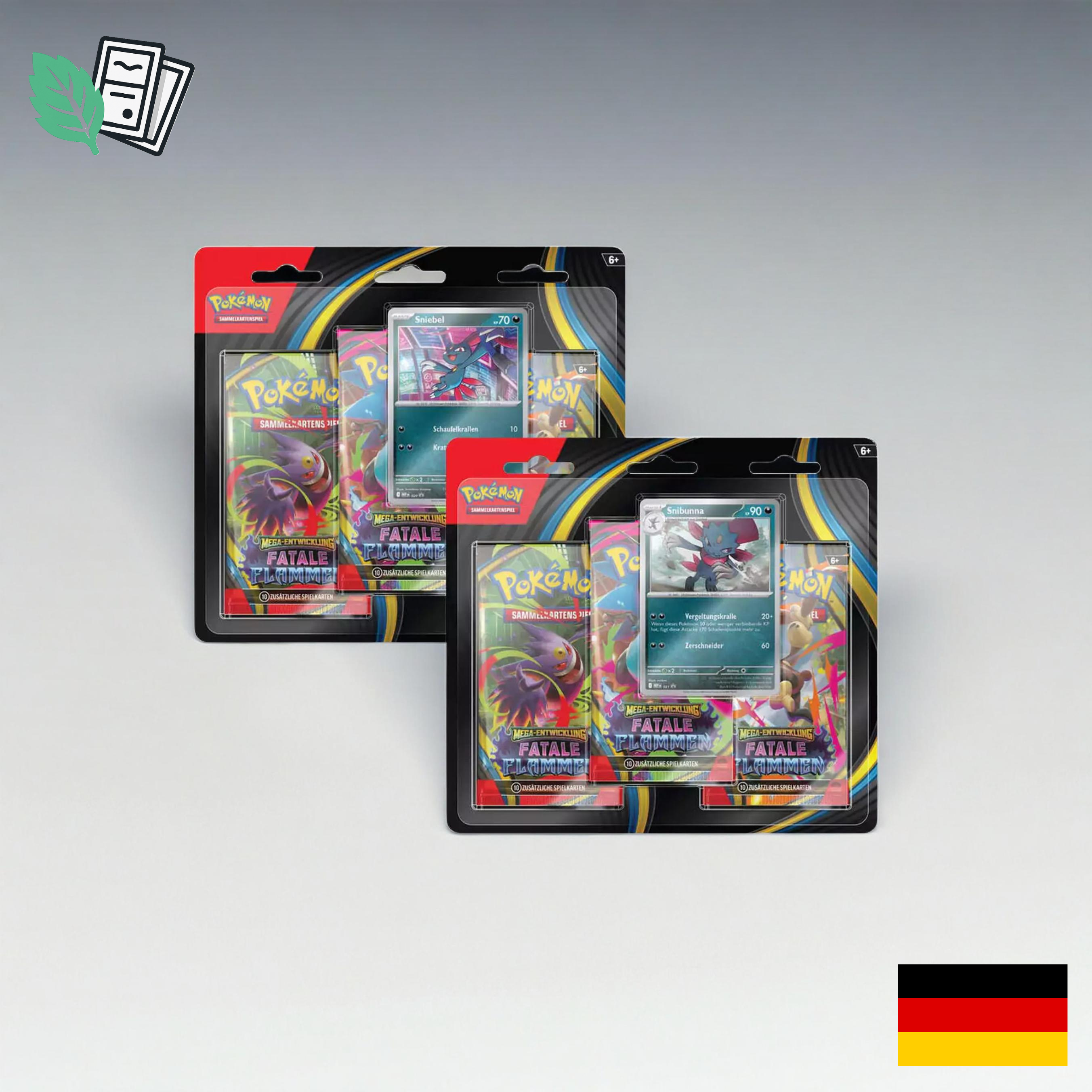 Pokemon Fatale Flammen 3er Blister